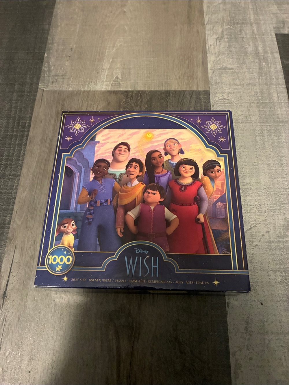 Disney Wish 1000-Piece Puzzle - Purple & Gold Box Art